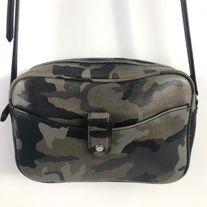 G.I.L.I Leather Camo Crossbody Bag - image 1